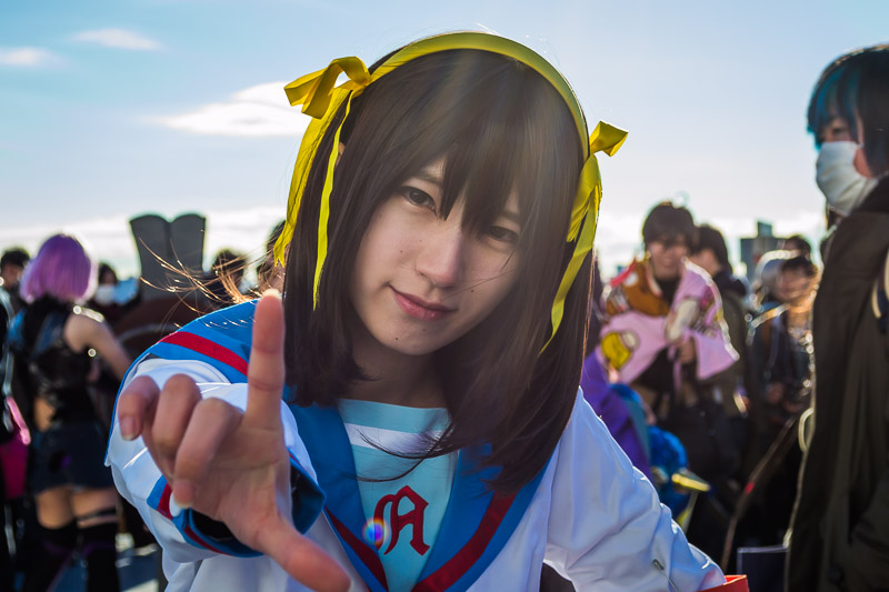 A picture of a Haruhi cosplayer, the only picture I needed to take.