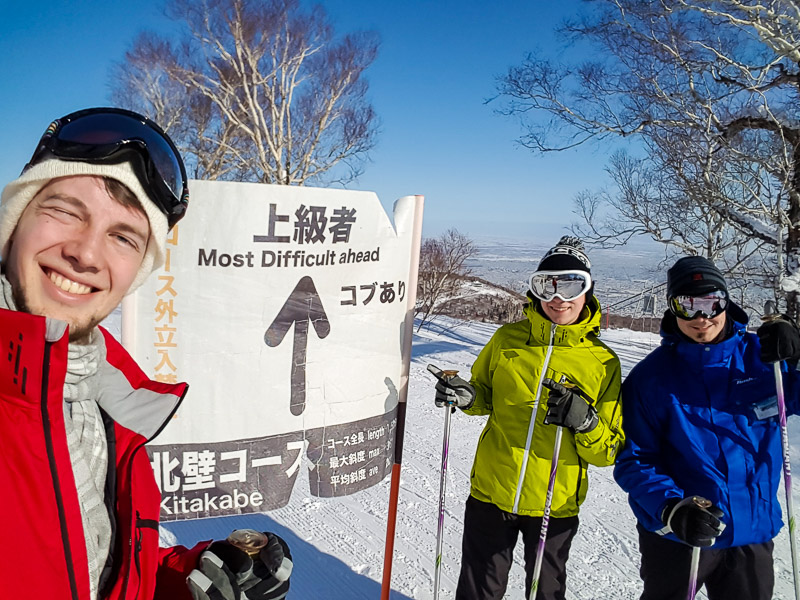 Ole, me and Youri, skiing :D