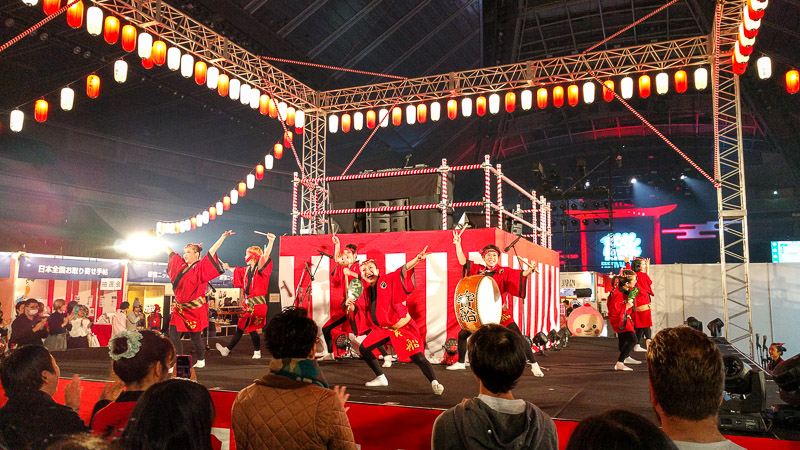 Awa-odori at the Moshimoshi Nippon festival.